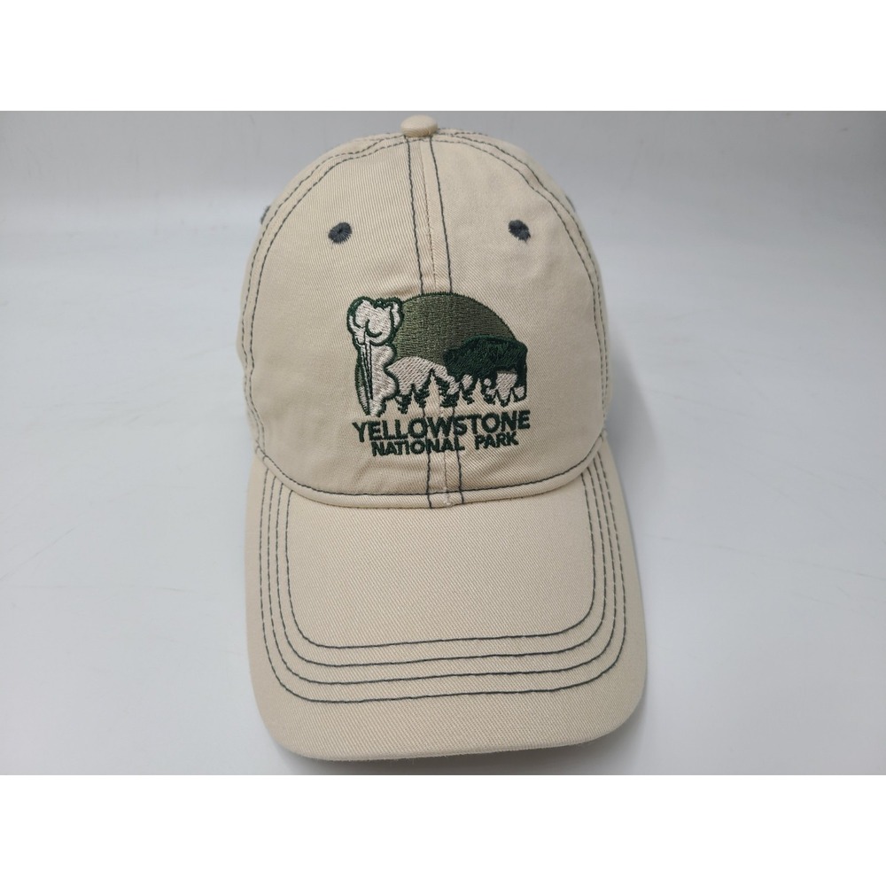 Yellowstone‎ National Park Bison Prairie Mountain Strapback Adjustable Hat Cap
